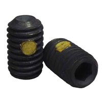 Picture of Brighton Best #8-32X1/4" Socket Set Screws Cone Point Coarse Nylon-Patch Thermal Black Oxide